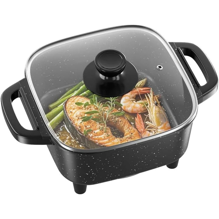 Stainless Steel Electric Frying Pan – Multifunctional Non-Stick Cooking Appliance