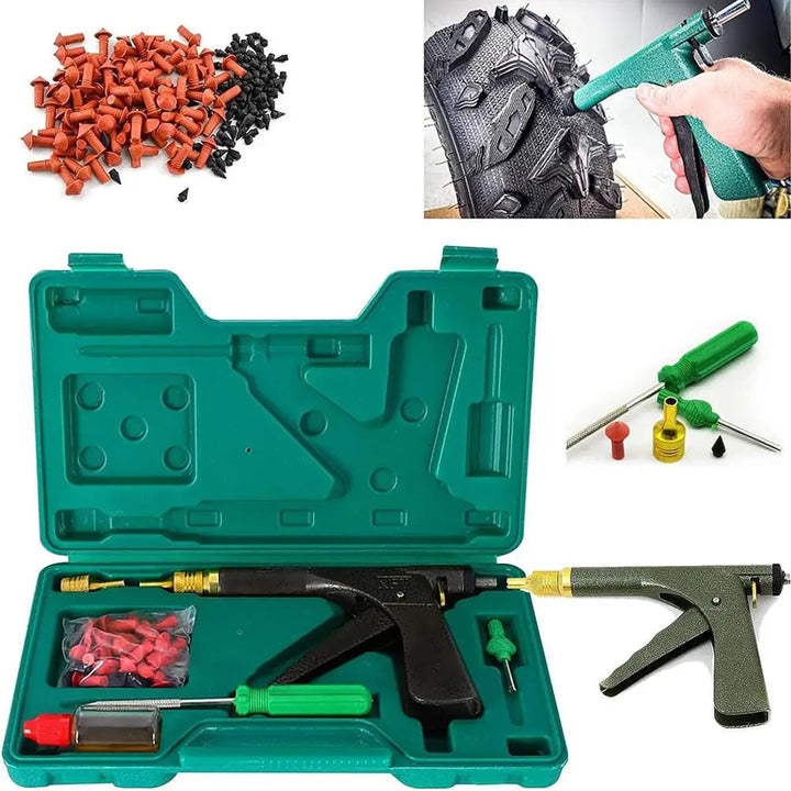 Car and Motorcycle Tubeless Tire Repair Kit – Emergency Heavy Duty Tire Repair Tool