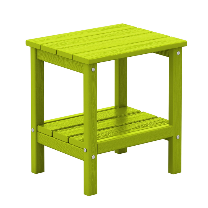 Wenkil 2-Tier HDPE Side Table – Indoor & Outdoor Utility Table
