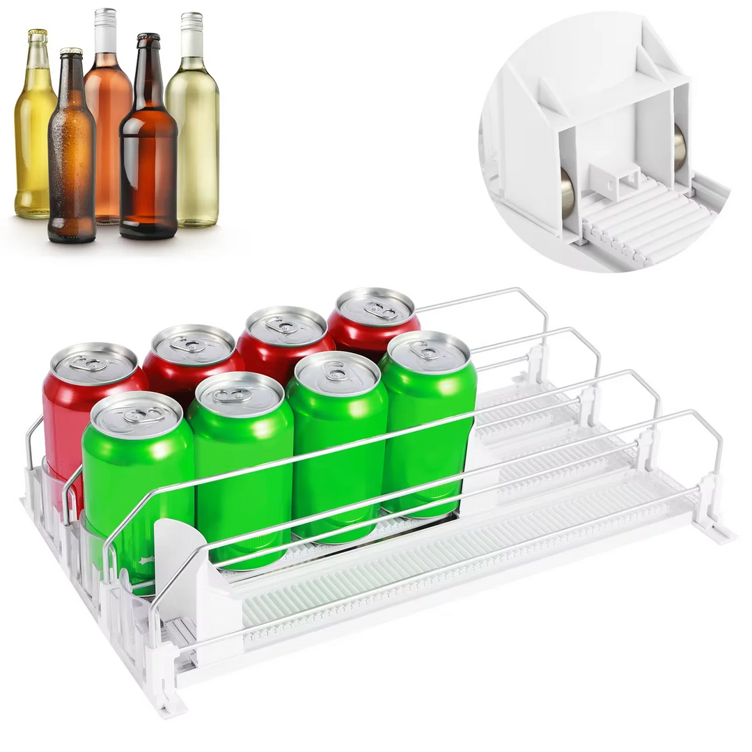 AutoSlide Can/Bottle Dispenser For Home Refrigerator (50% Off)