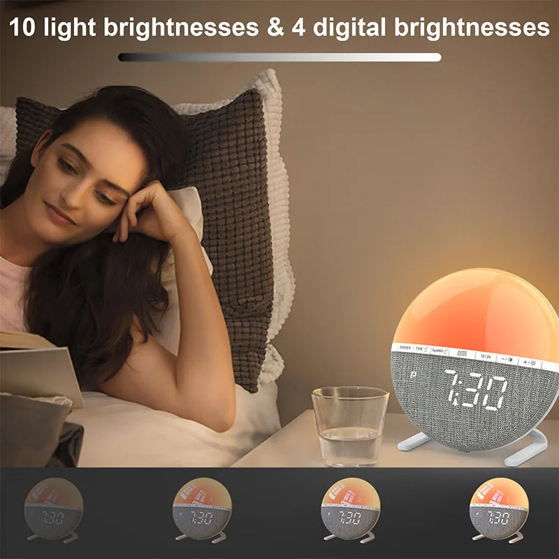 Wake Up Light Sunrise Alarm Clock with Simulation