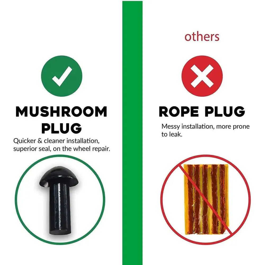 Car and Motorcycle Tubeless Tire Repair Kit – Emergency Heavy Duty Tire Repair Tool