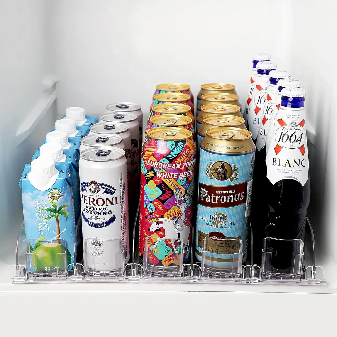 AutoSlide Can/Bottle Dispenser For Home Refrigerator (50% Off)