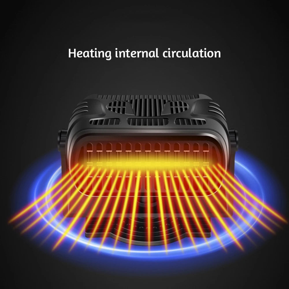 12v Efficient Car Heater- Compact Portable for Fast Warming & Defogging