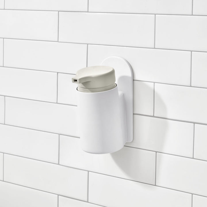 WENKIL Self-Adhesive Soap Dispenser – Berkley Style - Coconut/White