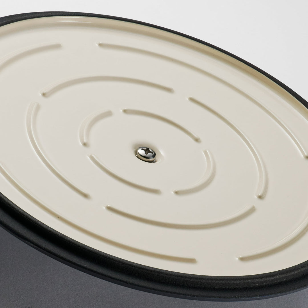 WENKIL 3.5 Qt Enameled Cast Iron Dutch Oven with Lid, White