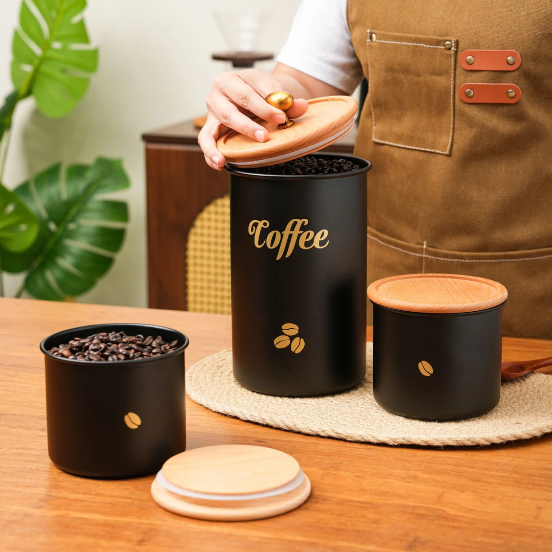 Wenkil Airtight Coffee Canister Set (3-Pack)