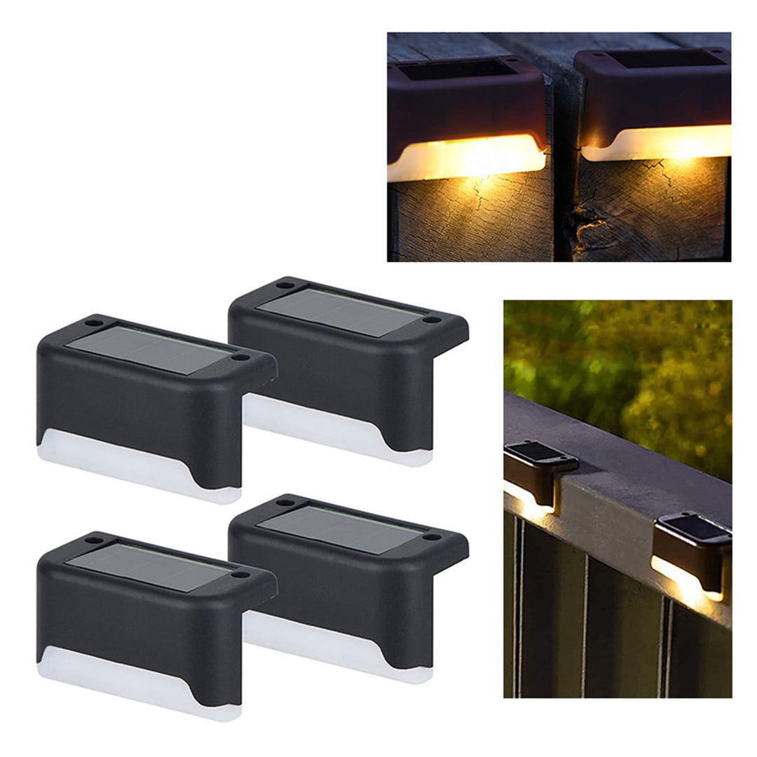 Wenkil Solar Step Lights 4-Pack Waterproof Outdoor LED Lights