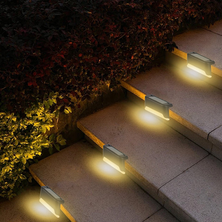 Wenkil Solar Step Lights 4-Pack Waterproof Outdoor LED Lights