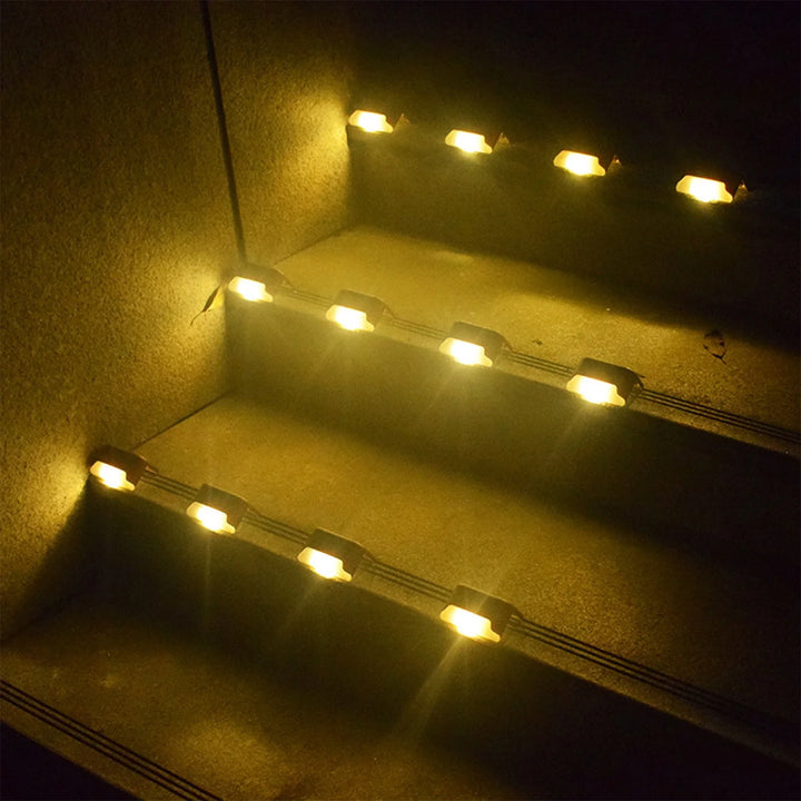 Wenkil Solar Step Lights 4-Pack Waterproof Outdoor LED Lights