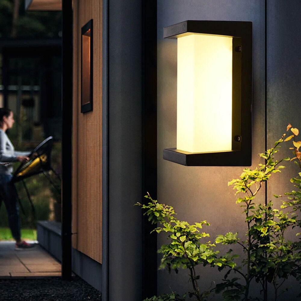 LED Outdoor Wall Lantern Light for Porch & Exterior
