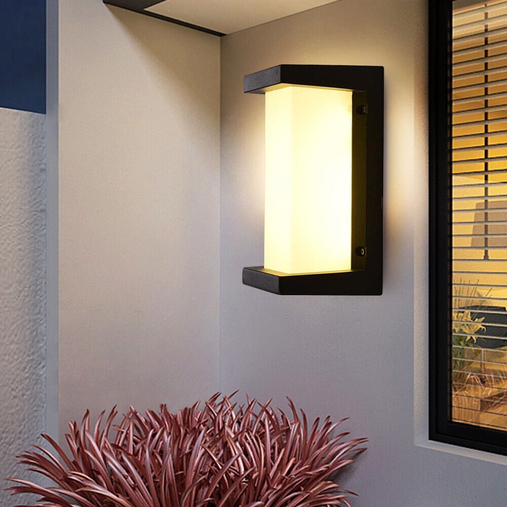 LED Outdoor Wall Lantern Light for Porch & Exterior