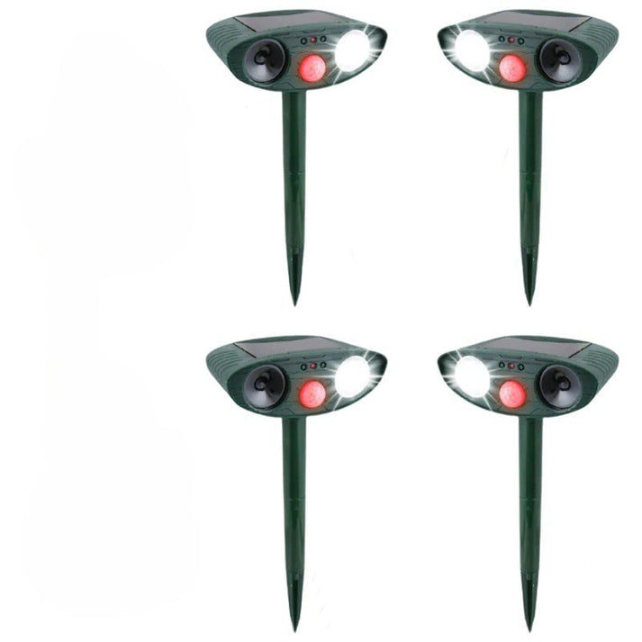 Wenkil Solar Ultrasonic Animal Repeller with Motion Sensor (Pack of 4)