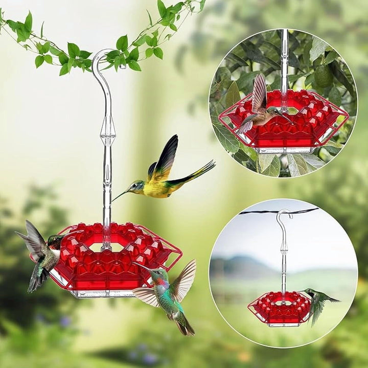 Wenkil Hummingbird Feeder with Ant Moat & 30 Feeding Ports