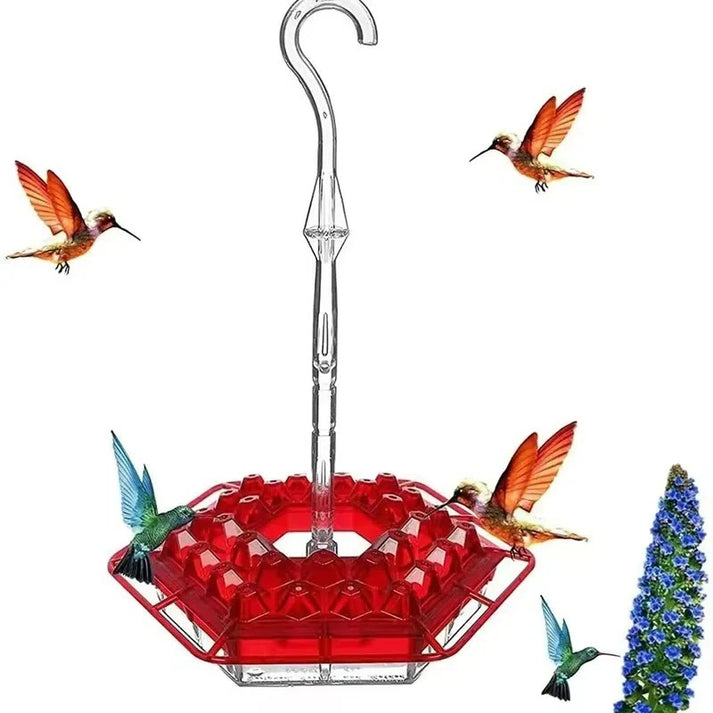 Wenkil Hummingbird Feeder with Ant Moat & 30 Feeding Ports