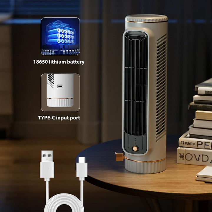 Wenkil Portable Tower Fan with Mist Cooling & Remote