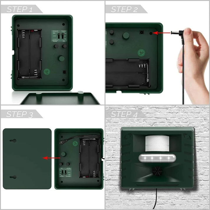 Wenkil Ultrasonic Bird Repeller for Outdoor Spaces