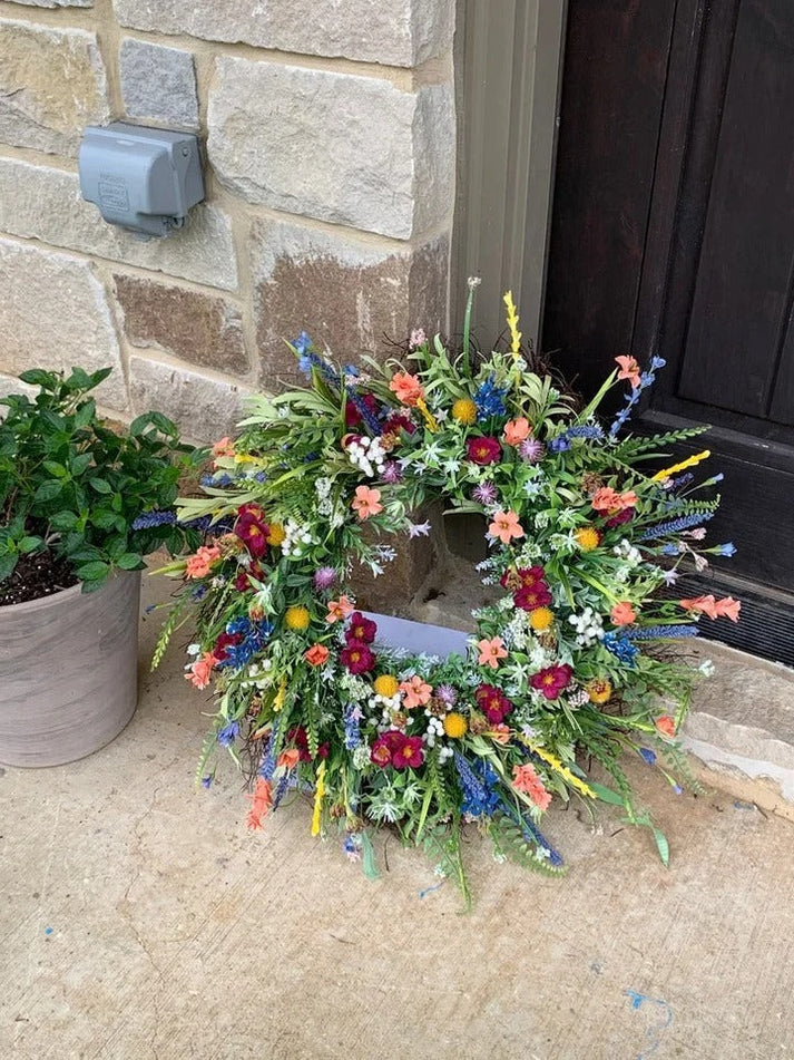 Wenkil Wildflower Decorative Wreath for Home & Door