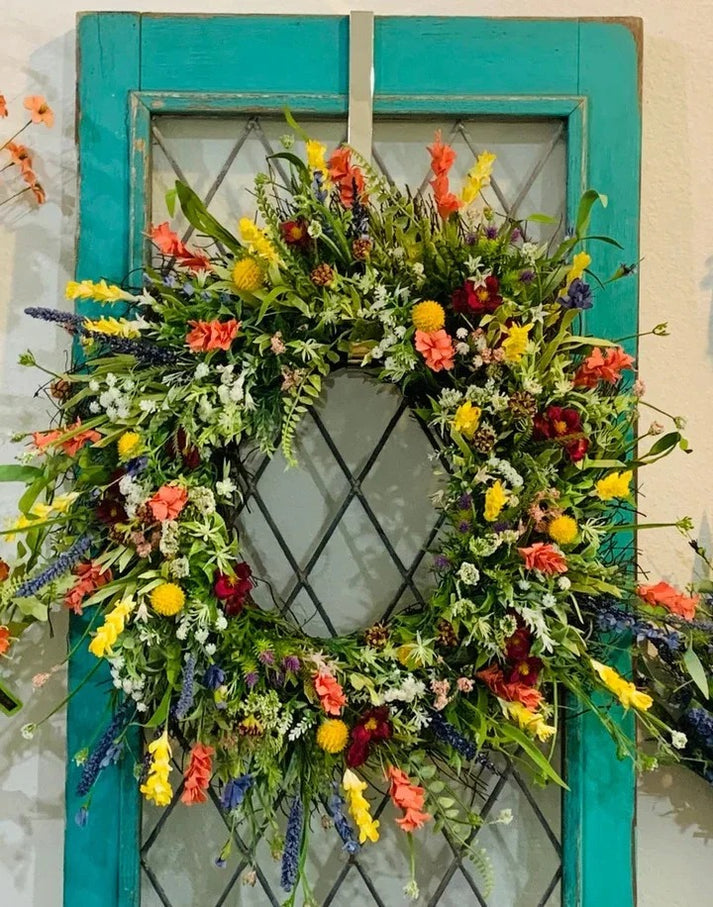 Wenkil Wildflower Decorative Wreath for Home & Door