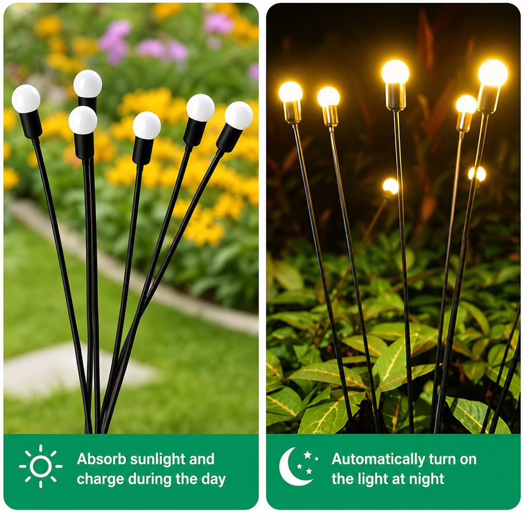 Wenkil Solar Firefly Garden Lights – Outdoor Glow & Motion
