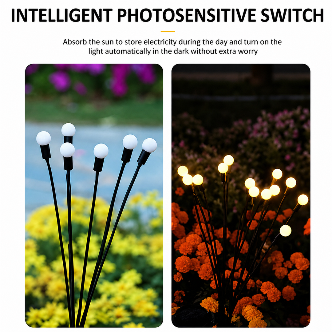Wenkil Solar Firefly Garden Lights – Outdoor Glow & Motion