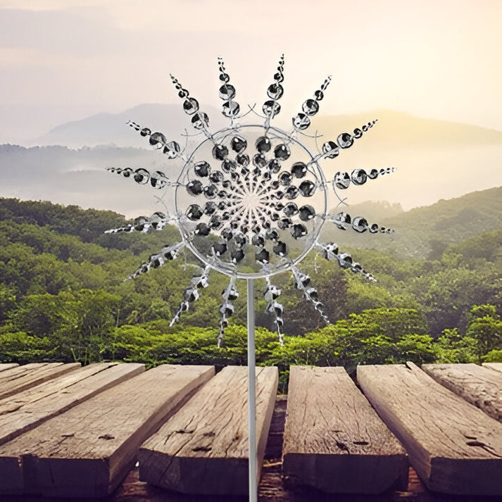 Wenkil Kinetic Metal Wind Spinner - Anti-Rust Garden Windmill