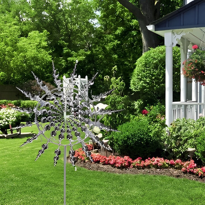 Wenkil Kinetic Metal Wind Spinner - Anti-Rust Garden Windmill