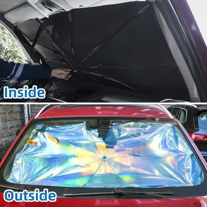 Wenkil Foldable Windshield Sun Shade Umbrella