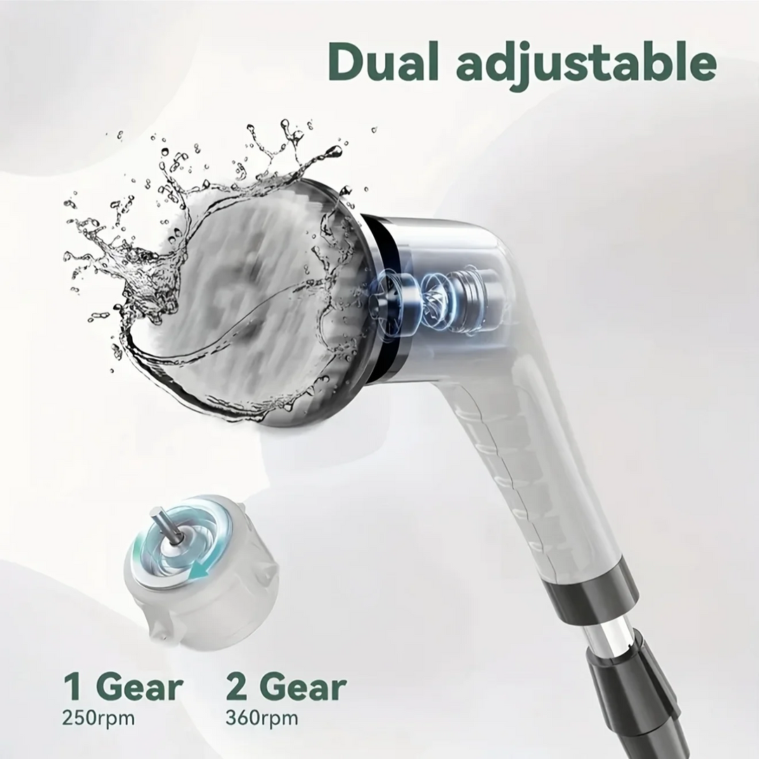 Wenkil 9-in-1 Electric Spin Cleaning Brush with Adjustable Handle