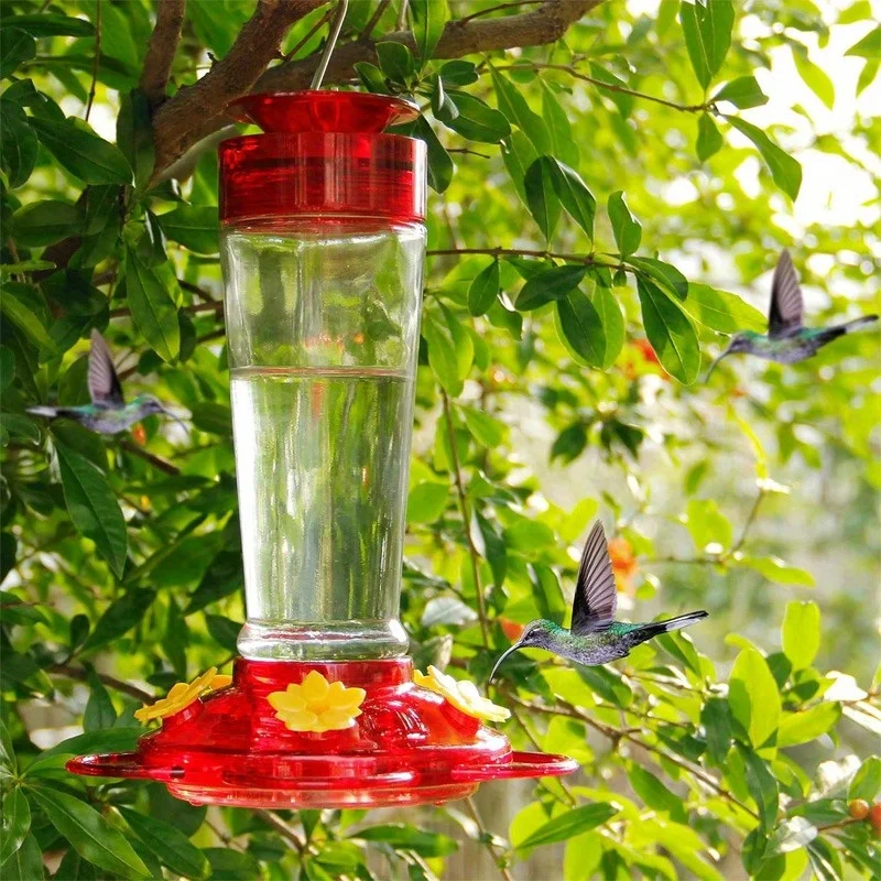 Wenkil Hanging Hummingbird Feeder with 5 Nectar Ports