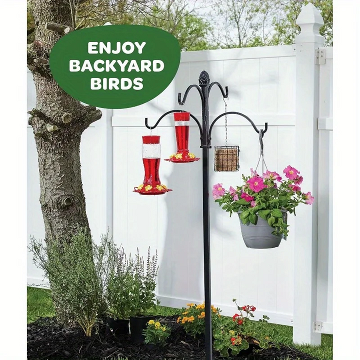 Wenkil Hanging Hummingbird Feeder with 5 Nectar Ports