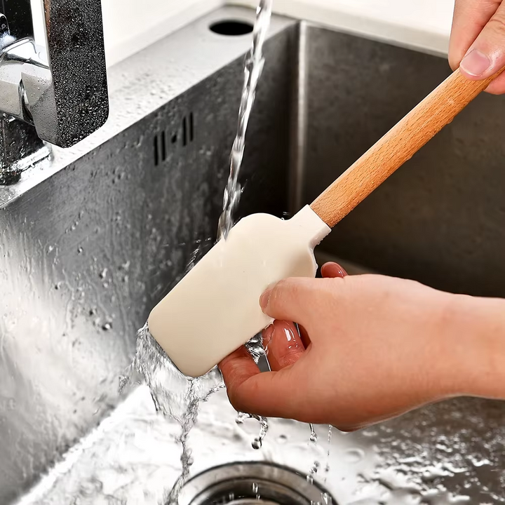 5-Piece Silicone Baking Spatulas Set for Baking, Mixing & Decorating