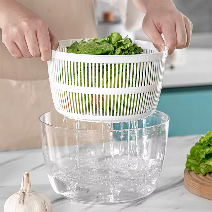 Salad Spinner Large Vegetable & Fruit Washer Dryer Bowl with Lid