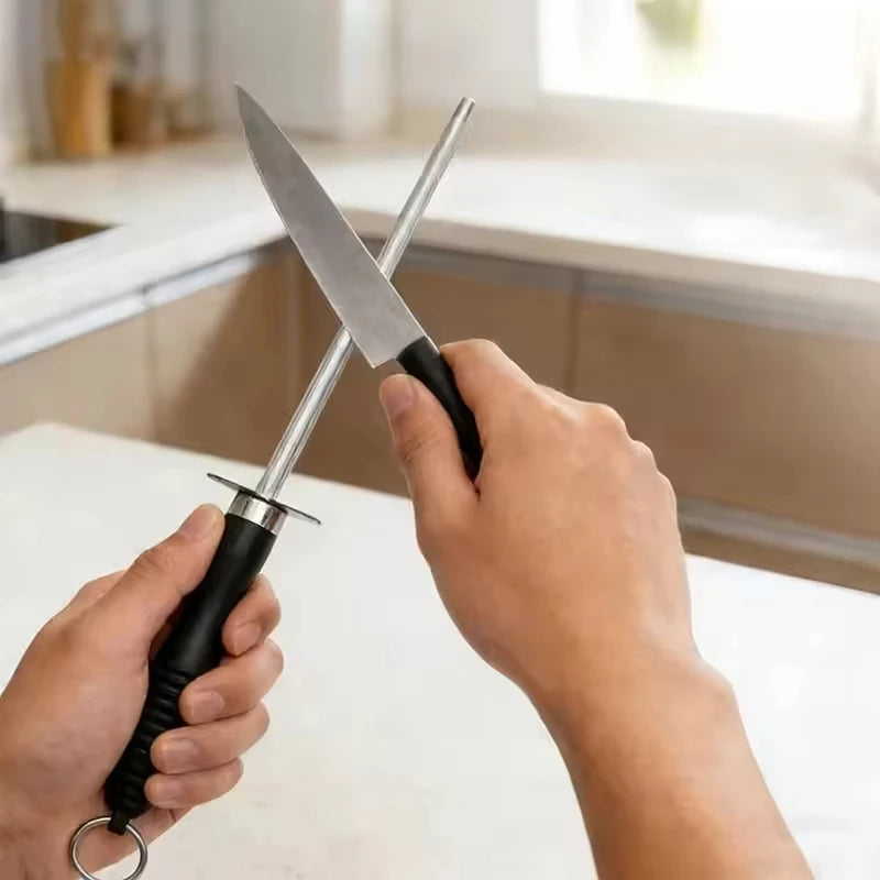 10-Inch Carbon Steel Knife Honing Rod