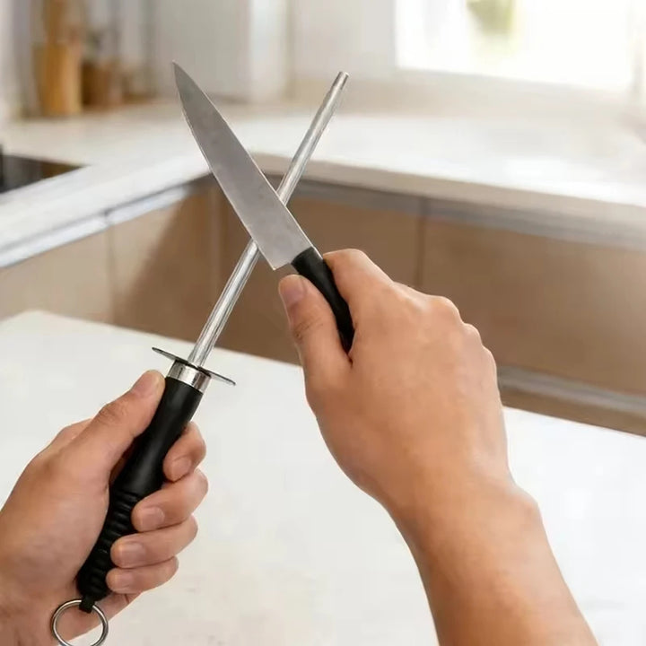 10-Inch Carbon Steel Knife Honing Rod