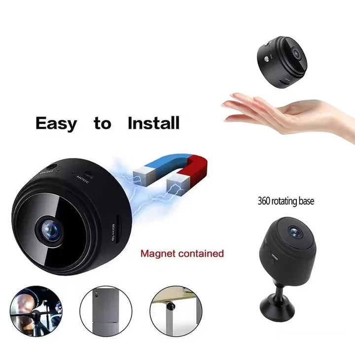 Mini Spy Camera Wireless HD WiFi Security Camera with Night Vision