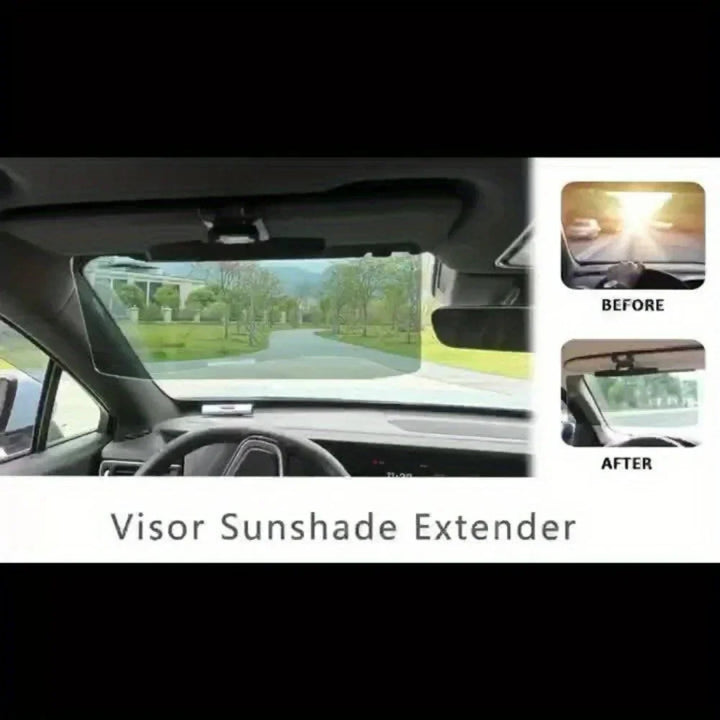 Sun Visor Extender for Car – Anti-Glare Day & Night Driving Visor