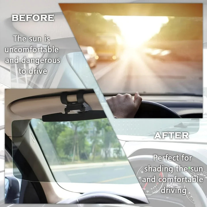 Sun Visor Extender for Car – Anti-Glare Day & Night Driving Visor