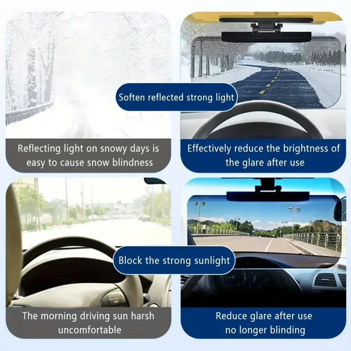 Sun Visor Extender for Car – Anti-Glare Day & Night Driving Visor