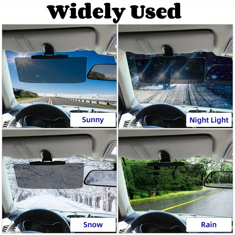 Sun Visor Extender for Car – Anti-Glare Day & Night Driving Visor