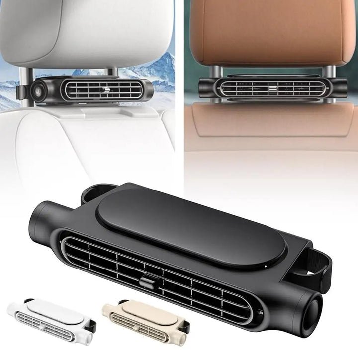 Car Seat Fan USB Powered 3-Speed Headrest Cooling Fan