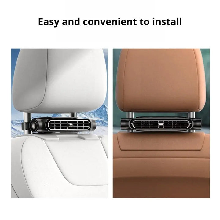 Car Seat Fan USB Powered 3-Speed Headrest Cooling Fan