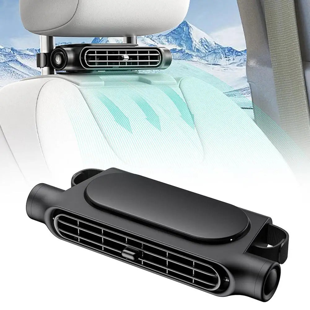 Car Seat Fan USB Powered 3-Speed Headrest Cooling Fan