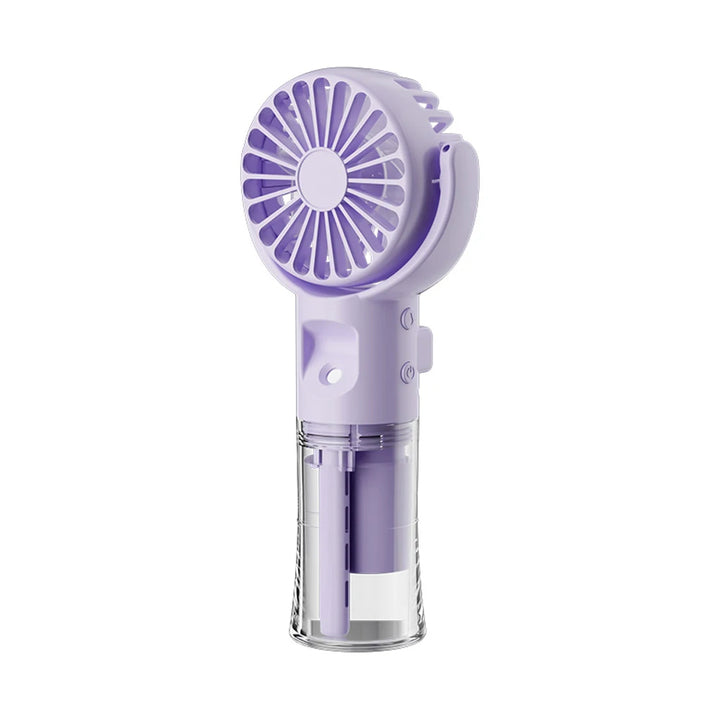 Portable Water Bottle Fan – USB Rechargeable Misting Cooling Fan