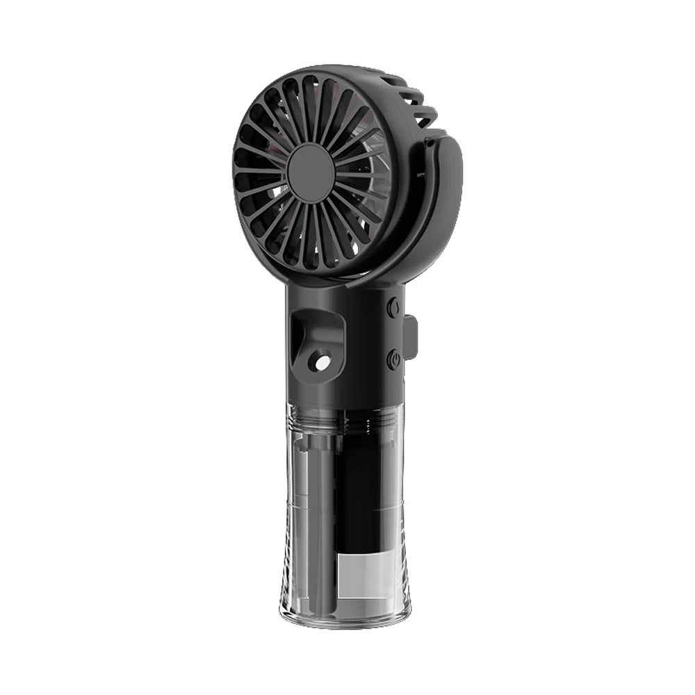 Portable Water Bottle Fan – USB Rechargeable Misting Cooling Fan
