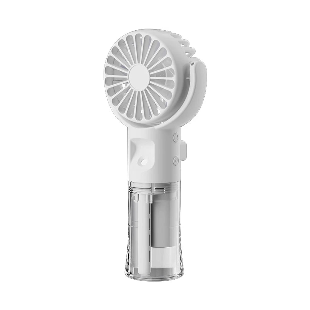 Portable Water Bottle Fan – USB Rechargeable Misting Cooling Fan