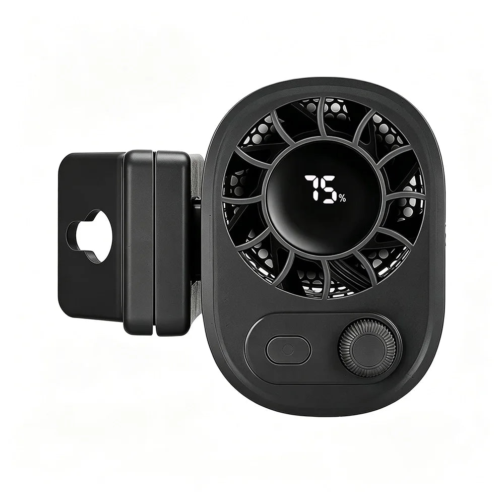Car Clip Fan USB Rechargeable 360° Adjustable Cooling Fan