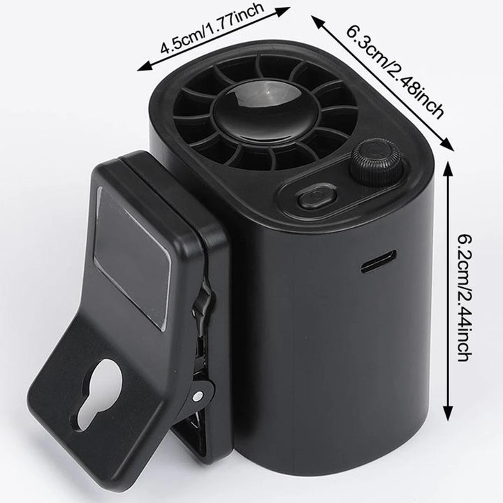 Car Clip Fan USB Rechargeable 360° Adjustable Cooling Fan