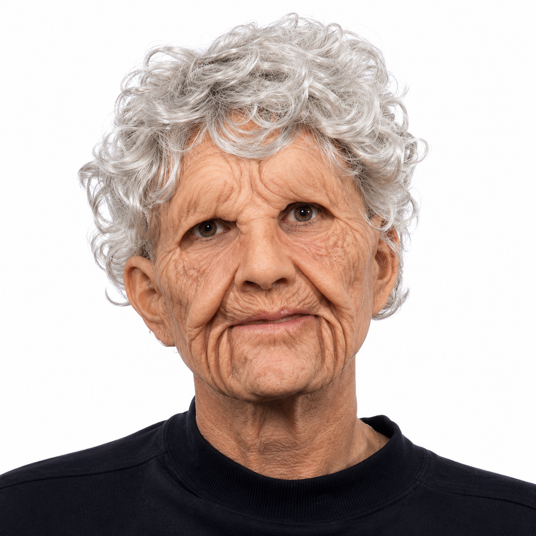 Realistic Old Man Mask – Latex Halloween Mask