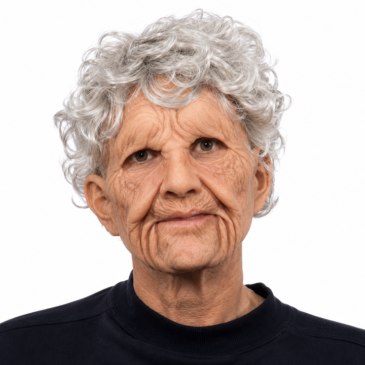 Realistic Old Man Mask – Latex Halloween Mask
